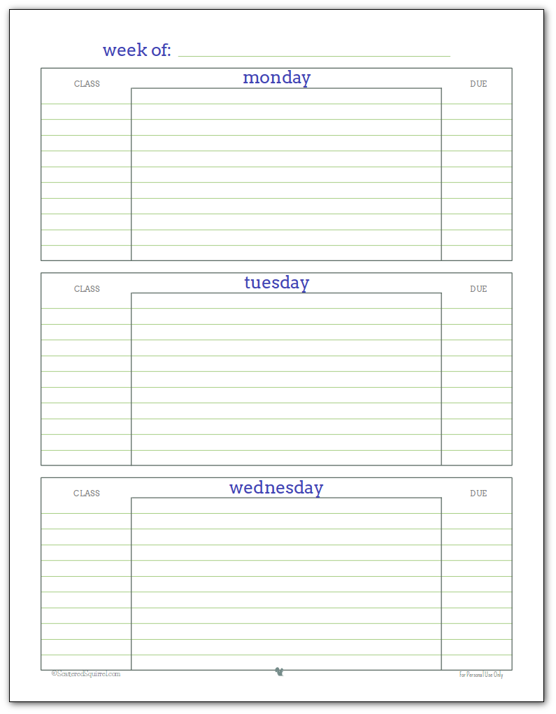 getting-ready-for-back-to-school-student-planner-printables