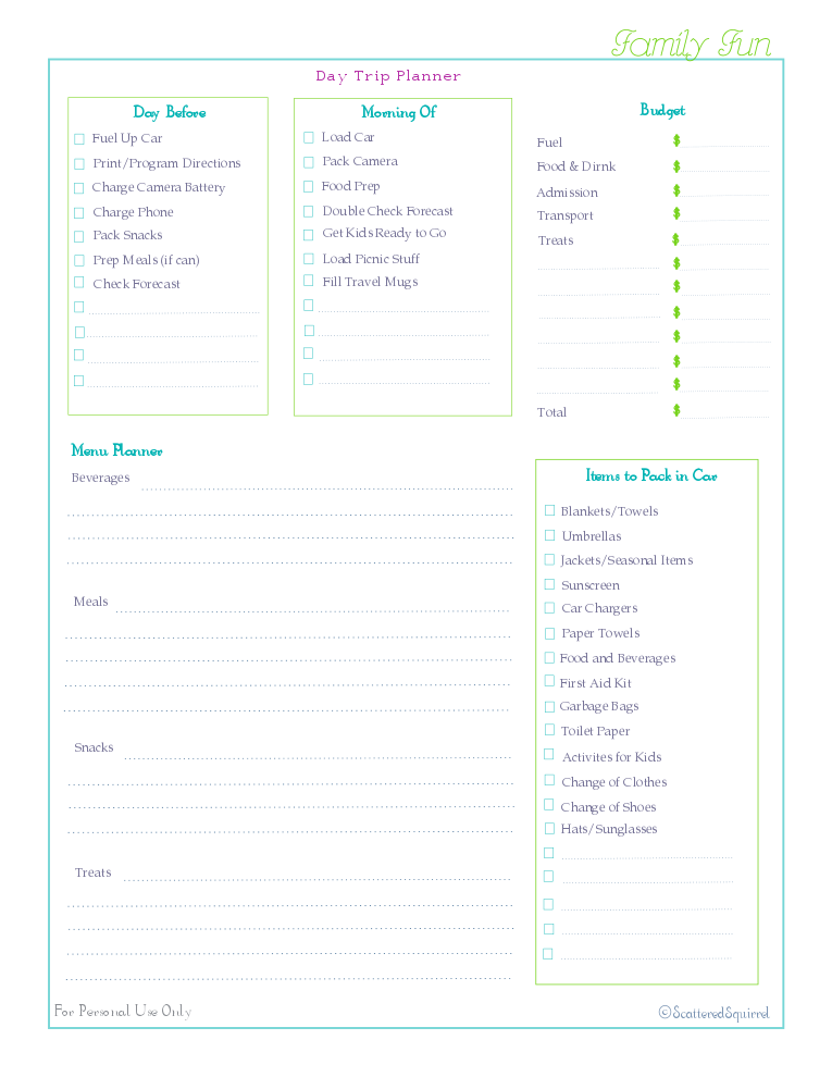 free printable, home management binder, famliy section, check list