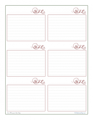 Printable wish list with a box for each person you're giving gifts too where you can note what they would like this year.