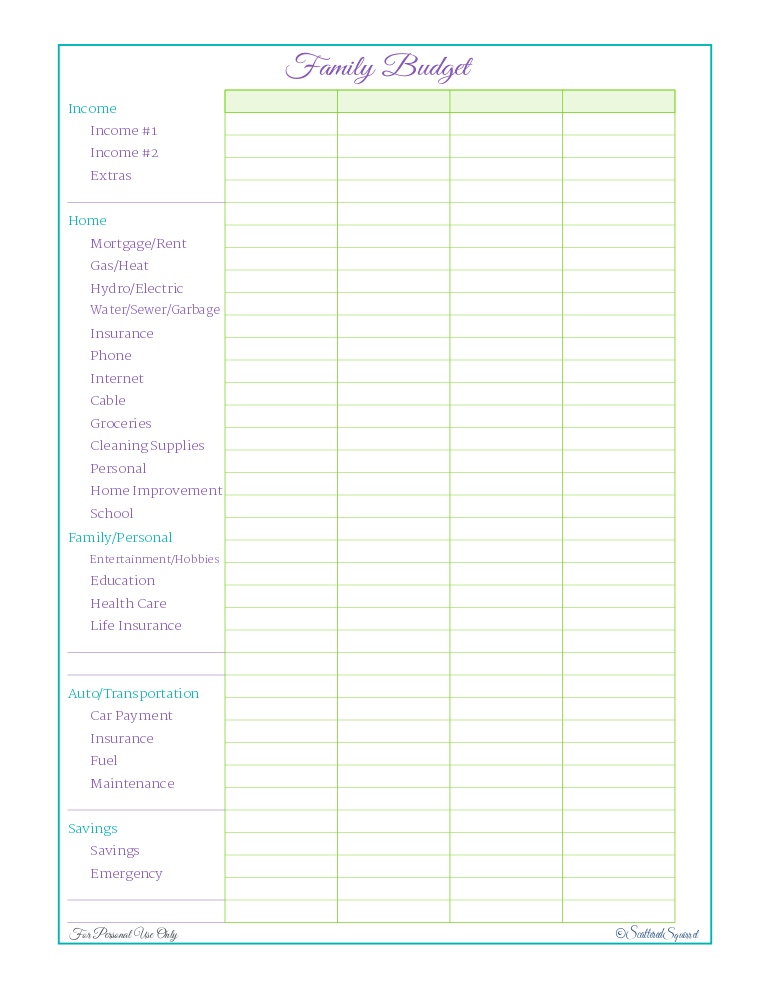 free printable, home managment binder, finance section, budget, weekly, monthly budget