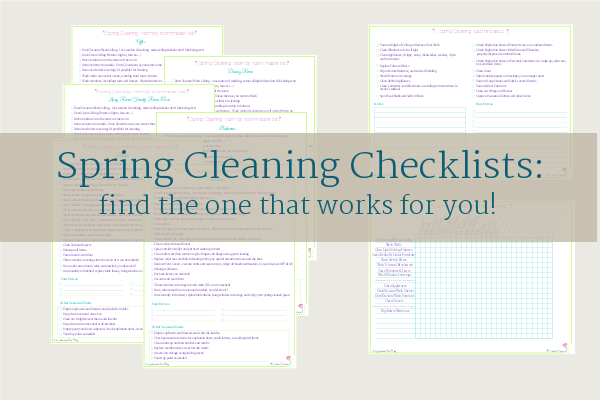 free printable spring cleaning checklist for the brave, the busy and those of us in the middle, from Scattered Squirrel