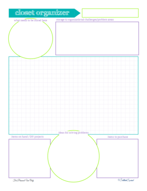 Free Closet Organizing Planner Printable from ScatteredSquirrel.com