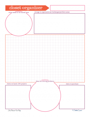 Free Closet Organizing Planner Printable from ScatteredSquirrel.com