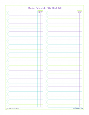 Free printable Master Schedule: To Do LIst, to help you start figuring out what you need to fit into your schedule, from ScatteredSquirrel.com