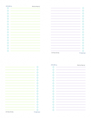 Free printable plain lists page for GarageSale/Home Items mini notebook | ScatteredSquirrel.com