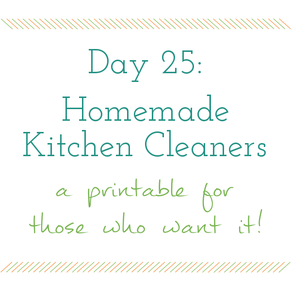 Day 25 of 31 days to a Clean and Organized Kitchen: ScatteredSquirrel.com