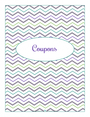 Coupon section divider for kitchen binder : ScatteredSquirrel.com