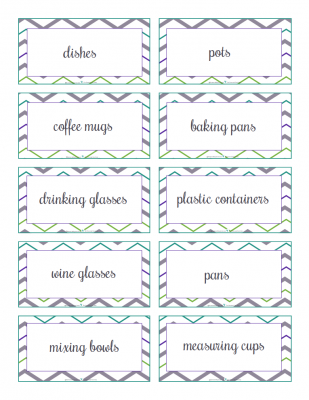 pre-filled kitchen labels: ScatteredSquirrel.com