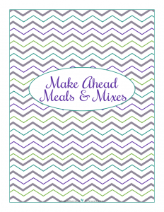 Kitchen Binder Printables
