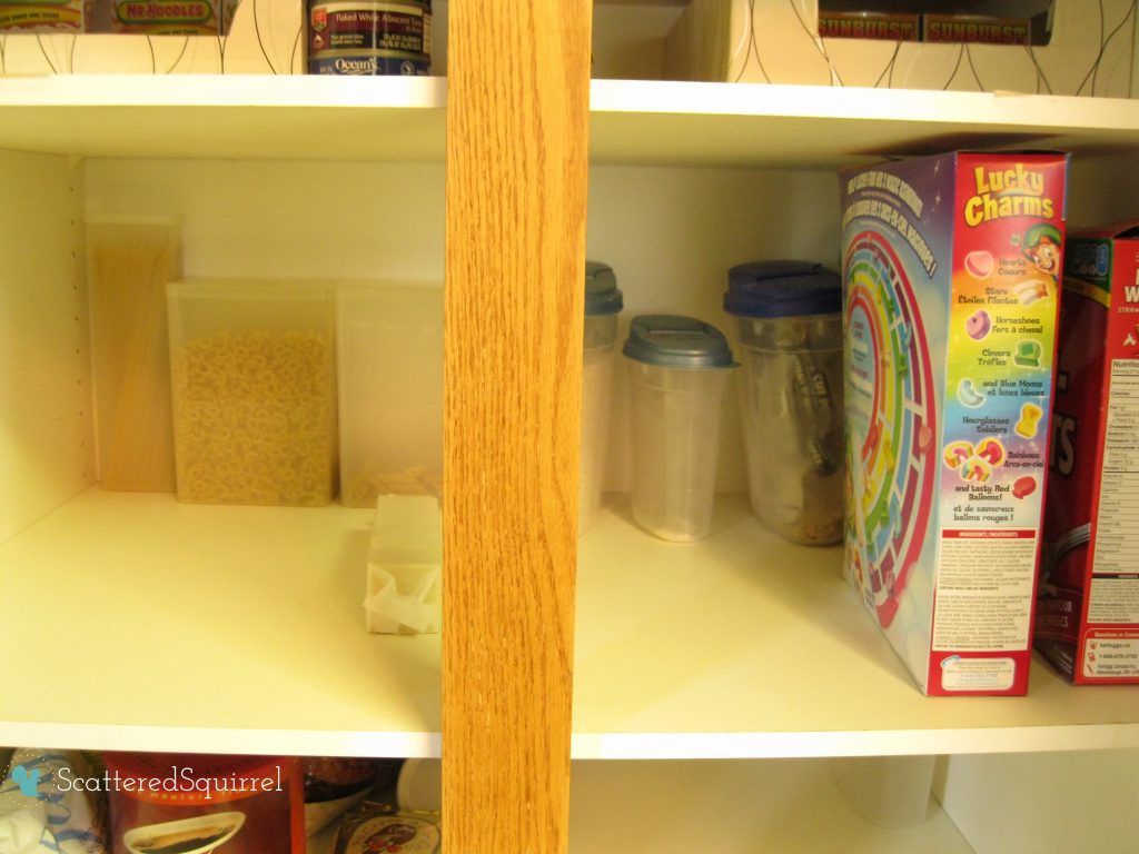 Pantry reorganized | scatteredsquirrel.com