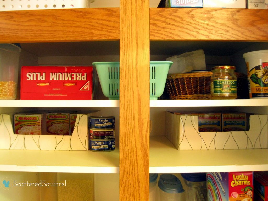 Pantry reorganized | scatteredsquirrel.com