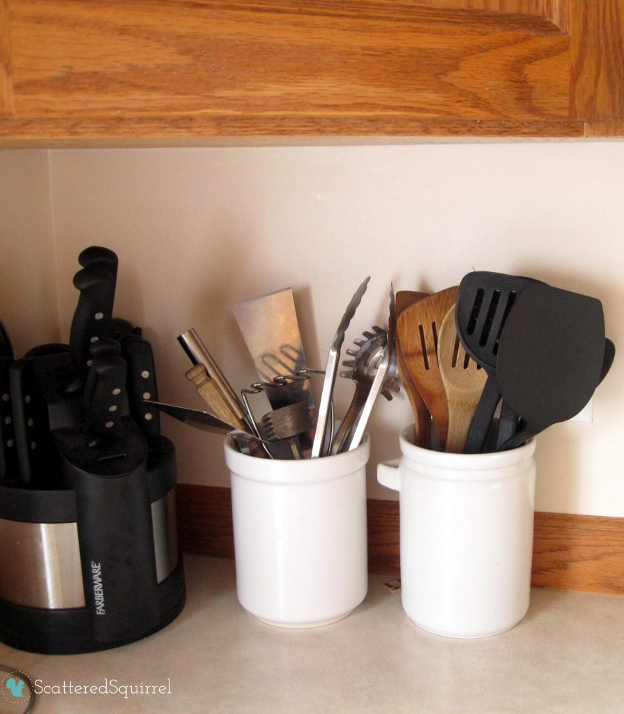 Cooking Utensils storage : ScatteredSquirrel.com