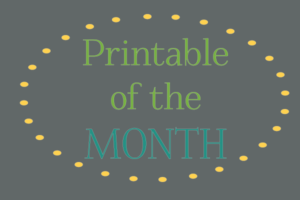 Monthly feature where you can get your free, personalized copy of the printable for that month. | ScatteredSquirrel.com