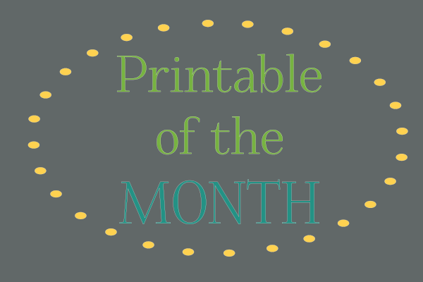 Printable of the Month:  December