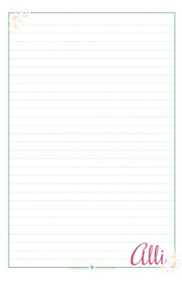 Printable Personalized Note Paper | Scattered Squirrel