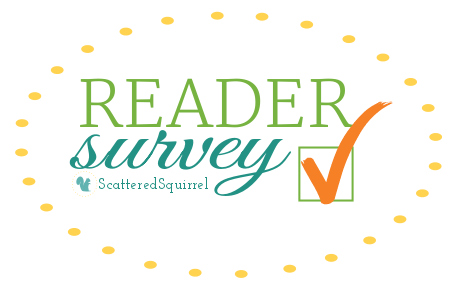 My very first Reader Survey, just a few questions to help me keep bringing you the posts you want! | ScatteredSquirrel.com