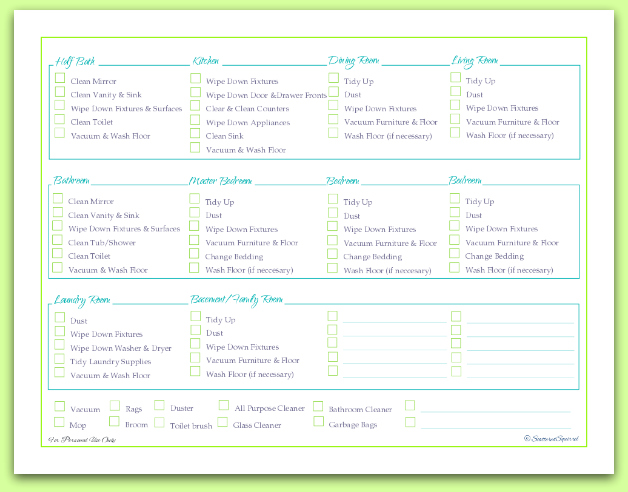 exam room cleaning checklist daily