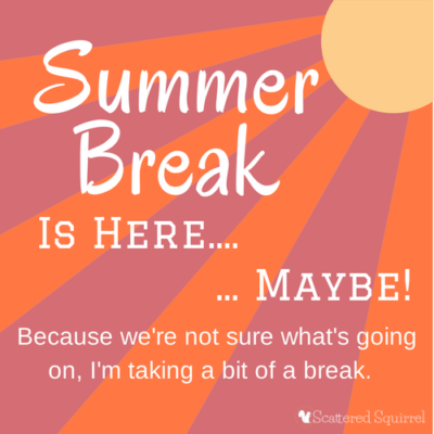 Summer Break Starts Today... oooor Maybe Not! - Scattered Squirrel