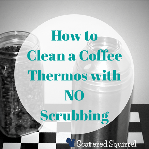 How to Clean a Coffee Thermos with out having to do any scrubbing.