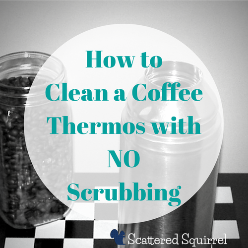 Clean a Coffee Thermos - Scattered Squirrel