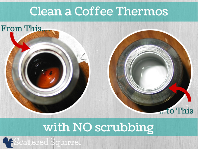 Crem & Coffee Queen cleaning brush keeps your thermos clean