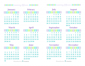 personal planner free printables summer months calendar 2015