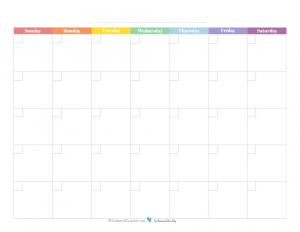 Day 23 Blank Monthly Calendars Galore Scattered Squirrel