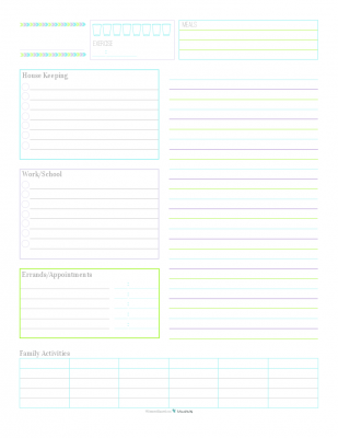 {Day 28} Daily Planner Printables - ScatteredSquirrel