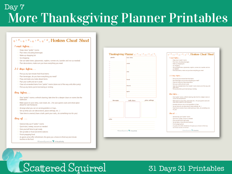 printable budget planner scattered squirrel