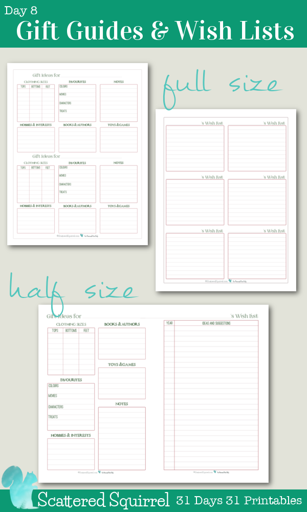 Day 8 Holiday Planner Printables Scattered Squirrel