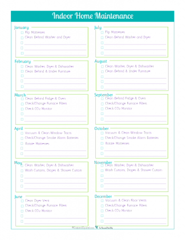 Home Management - Free Printables