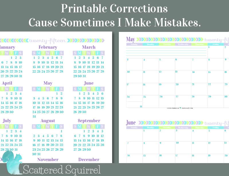 The 2024 Calendar Printables are Here!!! - Scattered Squirrel