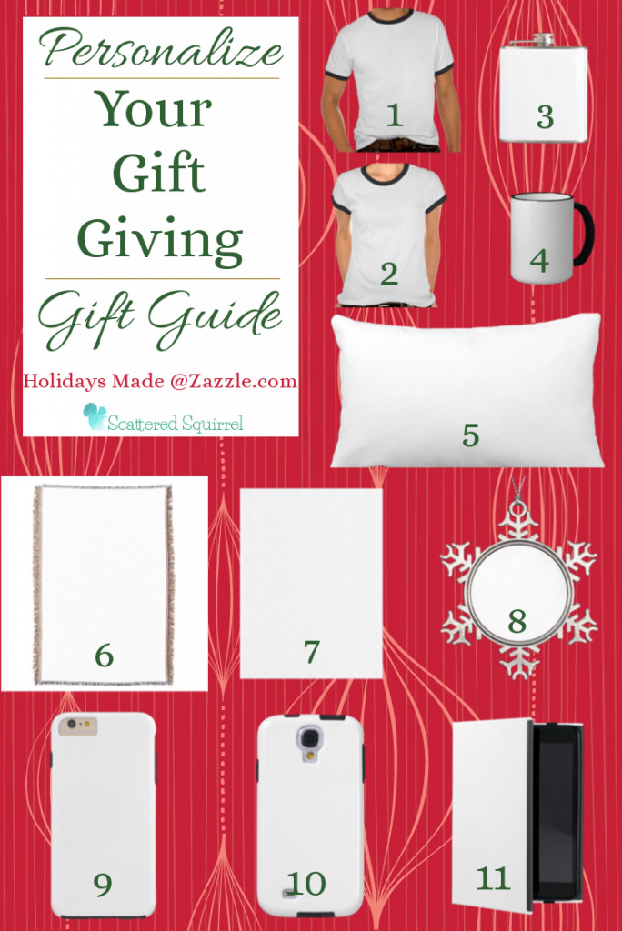 Zazzle - Gifts Made by You-Gift Guide: My top pick of items that you can add those special, personal touches too, to make a wonderful gift for your nearest and dearest.