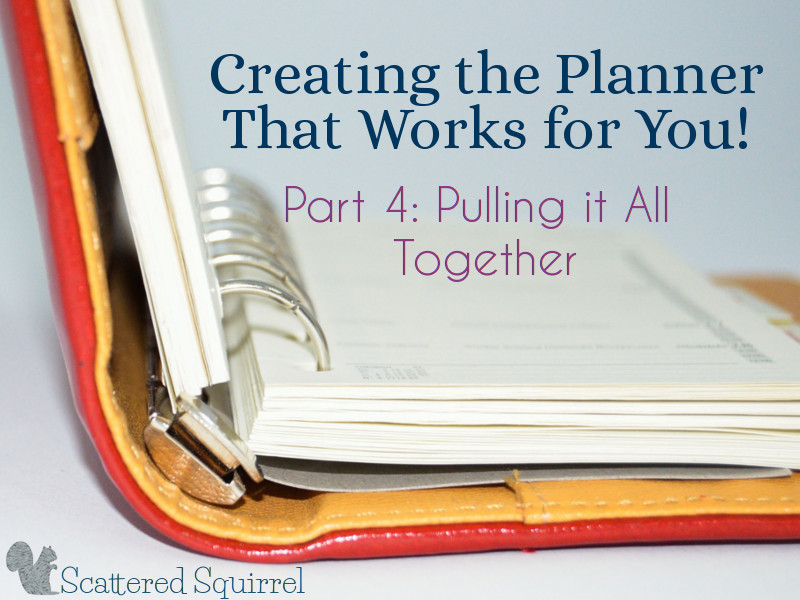 We've looked at what a planner is, where to start, what a planner system is, and some printables you can use to create you own, now it is time to pull your planner together.