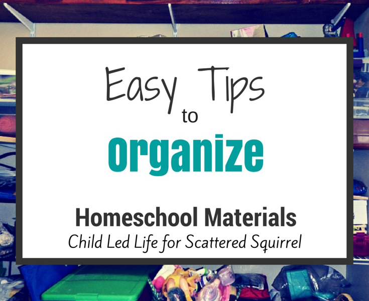 Easy Tips to Organize Homeschool Materials