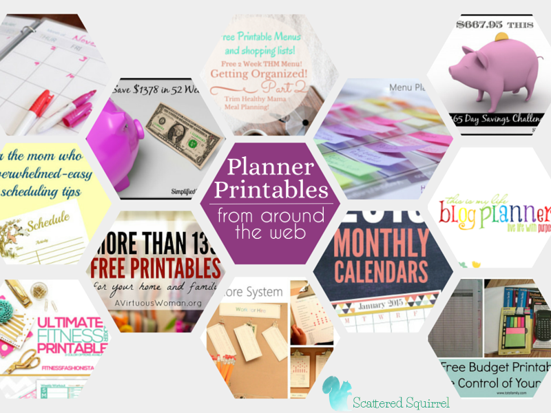A round up of fantastic resources for planner printables from around the web.