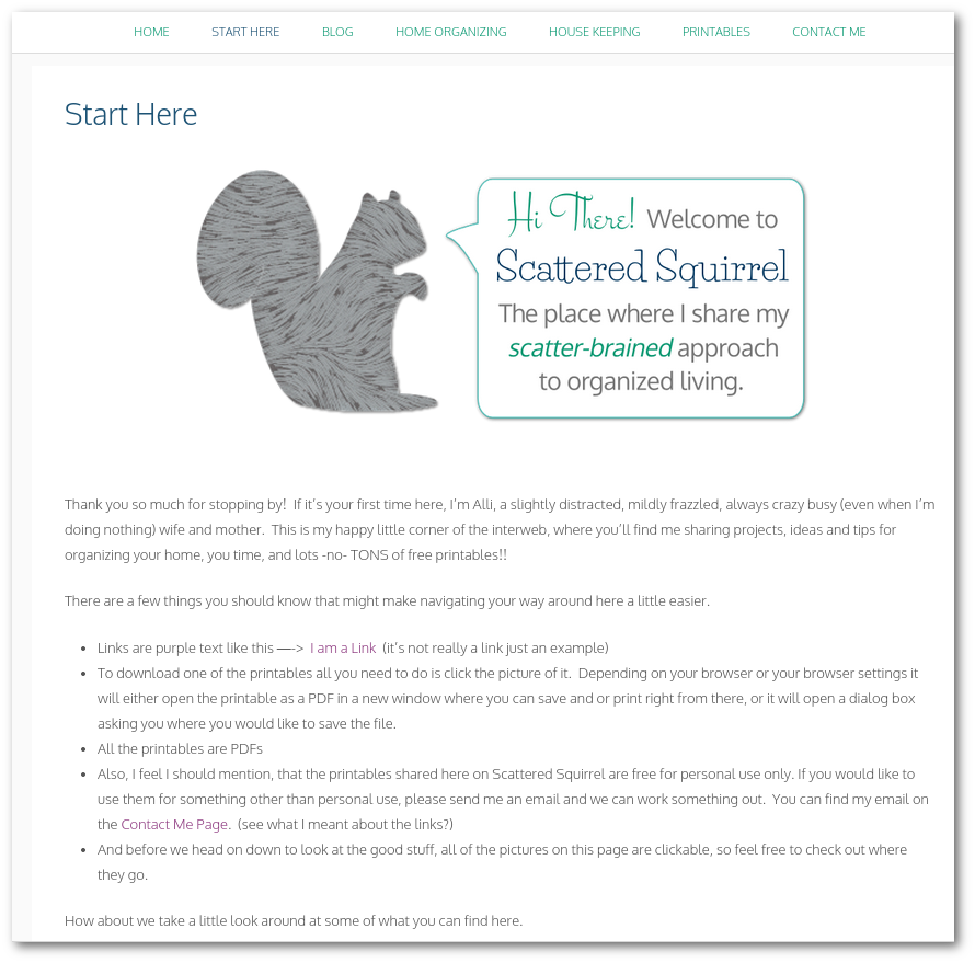 New to our site? Stop by the new Start Here page to get an idea of how to use the site and what you'll find here.