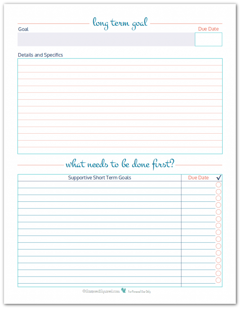 Organize Your Goals by Writing Them Down {Goal Setting}