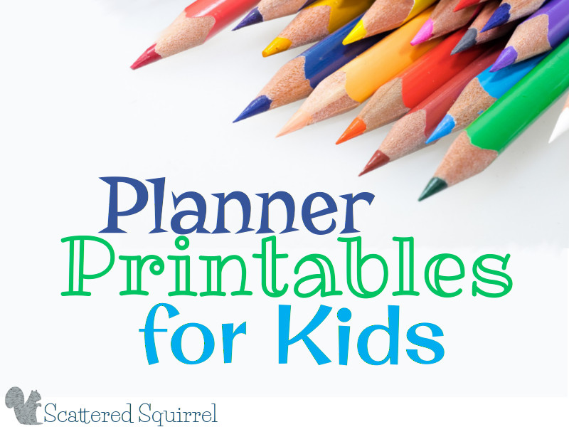 Planners aren't just for grown ups. Check out these ideas for how to introduce the concept of planners to children.