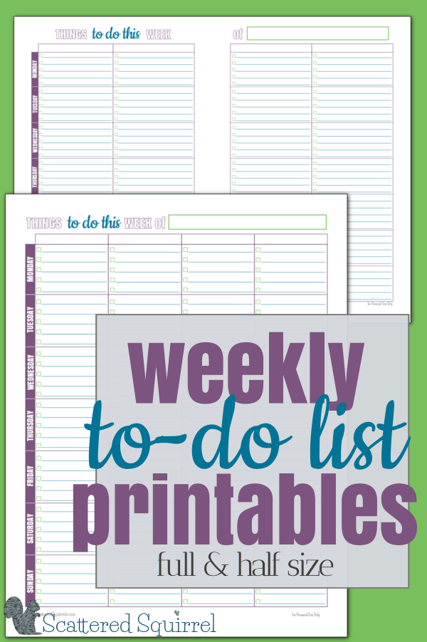 These free printable weekly to-do lists have so many uses. Sometimes a to-do list needs a little structure, and more importantly, a limit. If we give ourselves a limit, we start to prioritize our tasks, and best of all, we set up ourselves up to succeed!