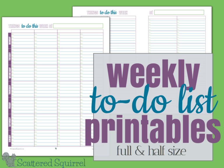 Sometimes our to-do lists could use a little structure. Even something as simple as categories and limits to what can be in each are enough to help us stay on track without feeling overwhelmed. These free printable to-do lists should help with that.