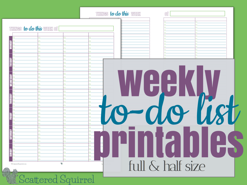 Printable Weekly Planner No. 2 – Puffin Pages Co