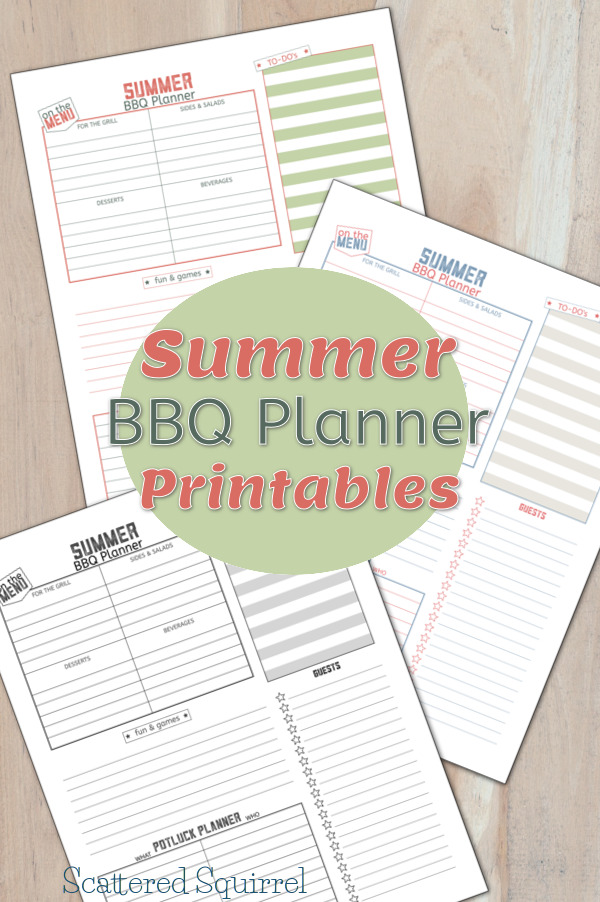 I love hosting barbecues in the summer, so these Summer BBQ Planner Printables are going to come in really handy.