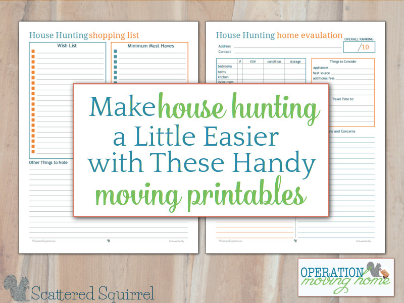 House Hunting Checklist  Home Buyers Pick Must Haves (Printable PDF)