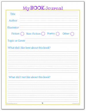 Book Journal Printables for Book Lovers of All Ages