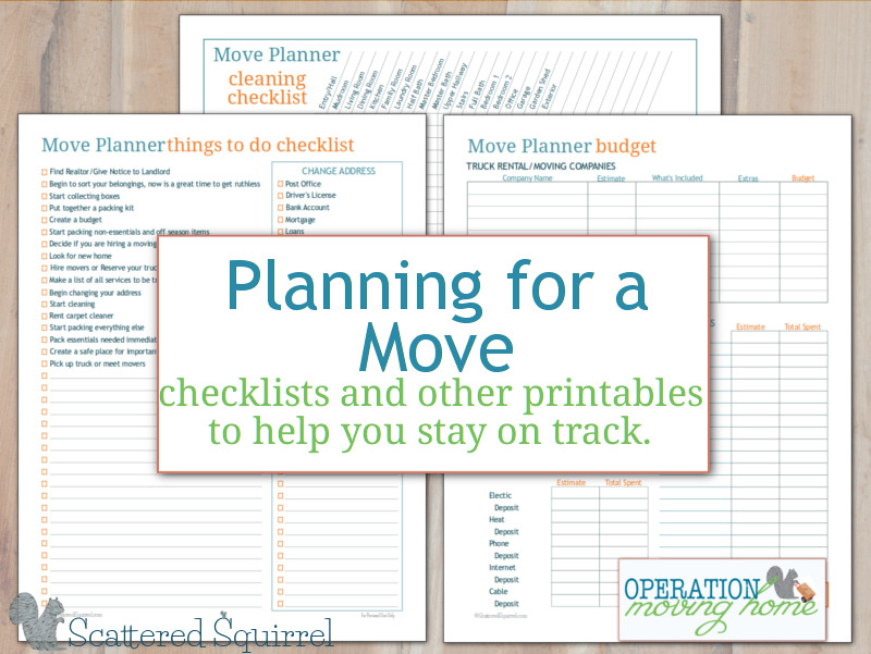 Basic Home Essentials Printable, Moving Out Checklist, New