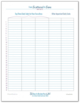 Daily Activity Tracker Worksheet Printable