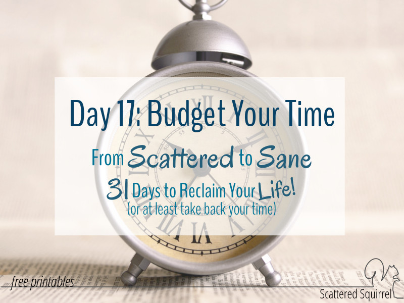 Budget Your Time