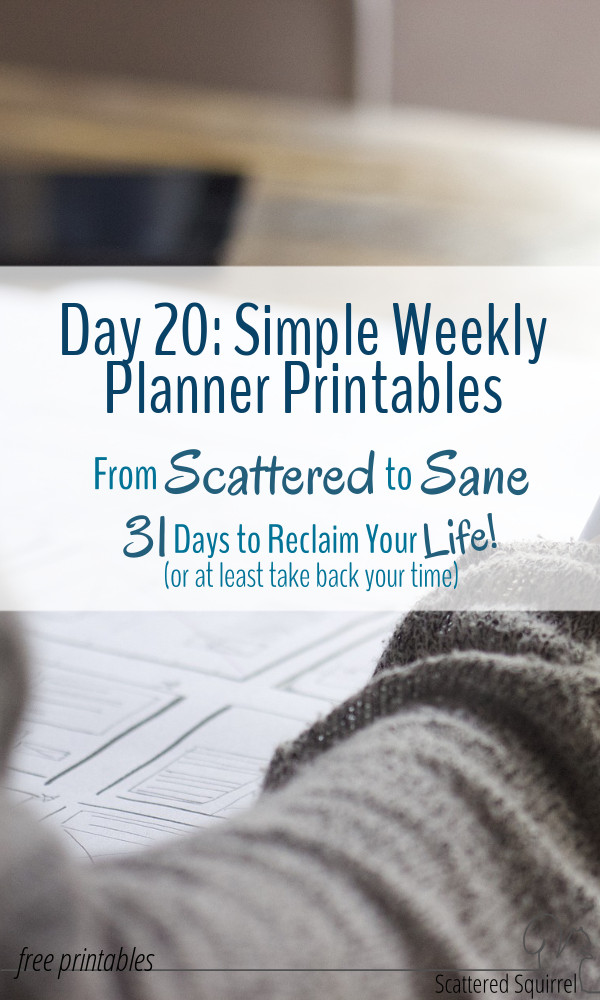 These simple weekly planner printable are a fantastic tool to keeping track of all you need to do each week.