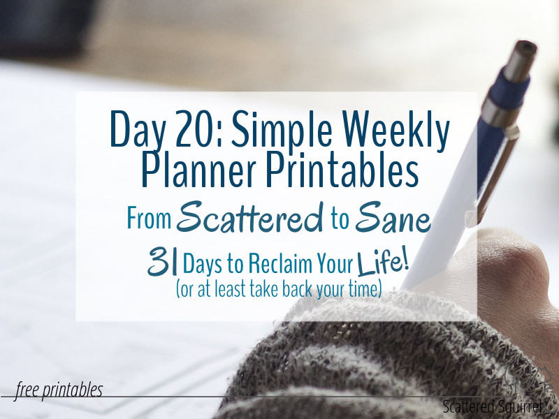 Weekly planner printables are a great addition to any planner.